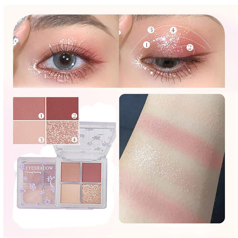 8 Pieces Makeup Kit for Women, Gift Box Set with Lipsticks, Eyeshadow, Eyebrow Pencil, Concealer, Blush Palette