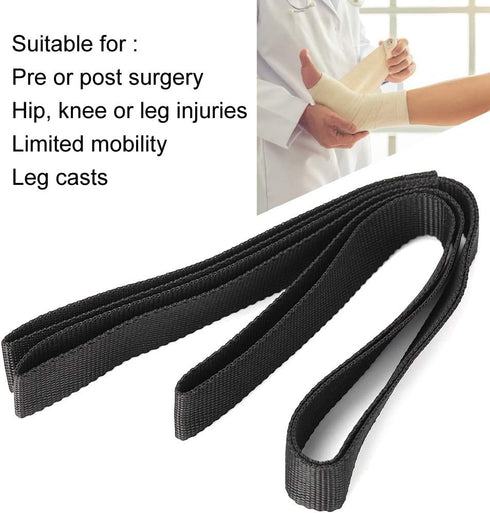 Kireina Leg Lifter Strap Nylon with Foot Strip Mobility Aids for Elderly People who is inconvenient Arthritis Leg
