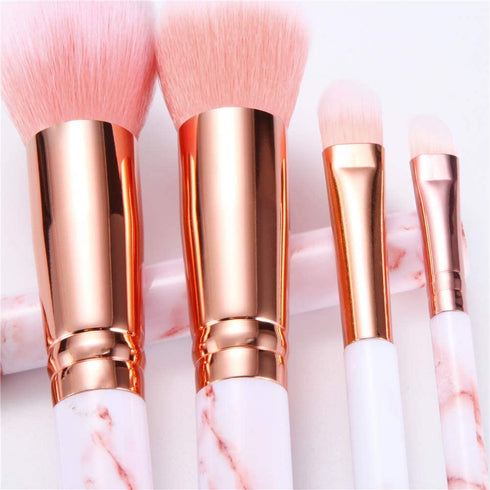 Makeup Brushes Set DUAIU - 16PCS Marble Makeup Brushes with Gift Box for Foundation, Eyeshadow, and Blush