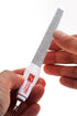 Professional Nail File - Stainless Steel Cuticle Trimmer, 2 in 1 Tool for Hand & Foot Care, Sapphire Files & Cutter