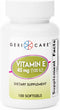GeriCare Vitamin E Supplement 45 mg (100 IU) | 100 Count Softgels | Supports Skin, Brain & Immune Health
