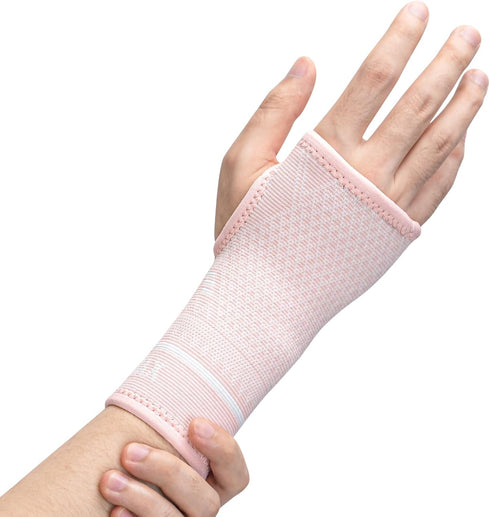 INDEEMAX Copper Wrist Compression Sleeve 1 Pair, Comfortable Hand Brace Support for Arthritis, Tendonitis, Sprains