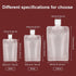 YASUOA 12 Pieces Travel Size Refillable Pouch - TSA Approved Squeeze Empty Stand Up Pouches for Toiletries, Leak Proof