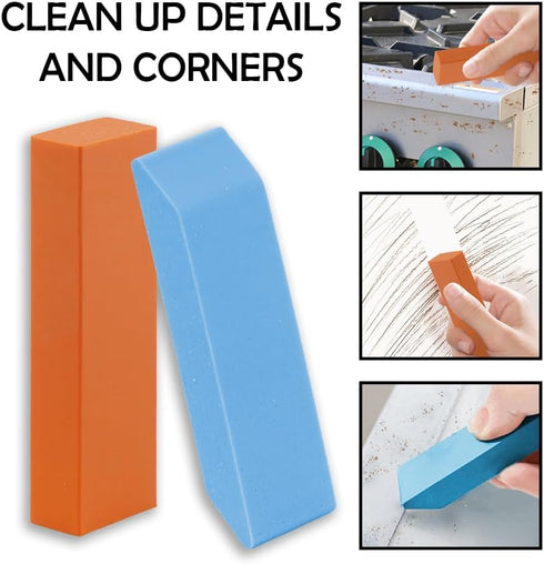 TWZKXC 2 Pcs Stainless Steel Scratch Eraser, Stainless Steel Scratch Remover for Kitchen Bathroom Household Removing
