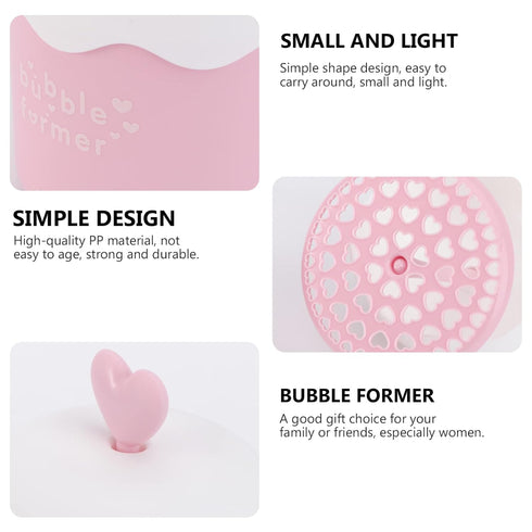 DOITOOL Face Wash Foam Maker, Cute Facial Cleansing Tool for Deep Skincare Cleaner, Travel Household (Pink)