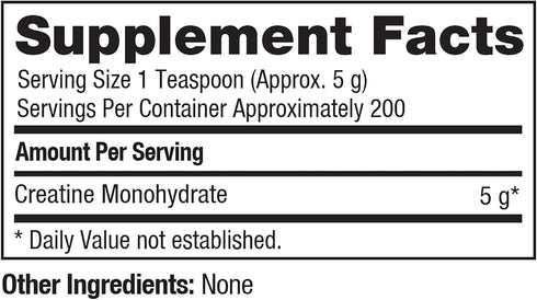 ProLab Creatine Monohydrate, Best Micronized Creatine Powder for Increased Muscle Mass, Strength, Endurance (1000g)