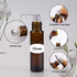Sungwoo 12 Pack Essential Oil Roller Bottles, 10ml Amber Glass with Caps for Travel, Perfume