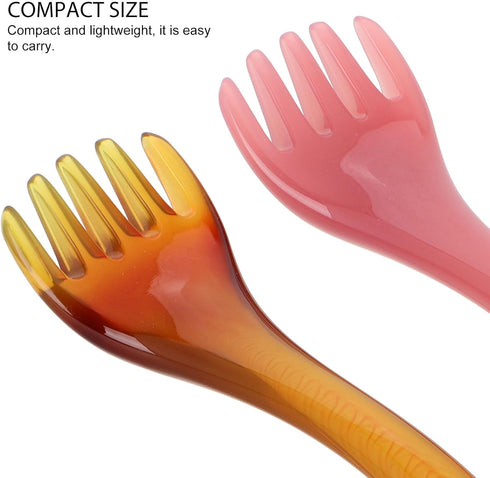 Set 2pcs DOITOOL Head Scalp Massager Comb with Dual-Color Resin Gua Sha Scalp Massage Tool for Relaxation and Hair