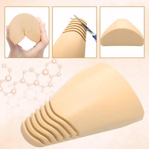 Innconee 2 Pcs Amputee Shoe Toe Fillers, Partial Foot Amputation PU Foam Shoe Filler Inserts Non Slip Amputee Toe