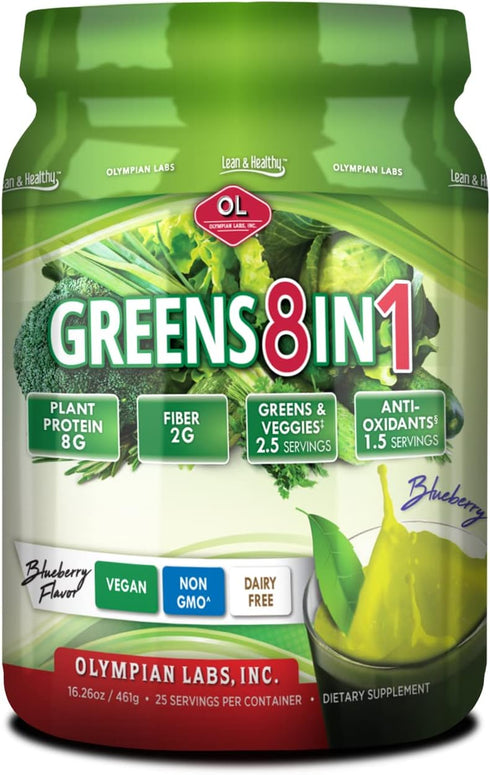Olympian Lab Greens Protein 8 In 1, 388 Gram