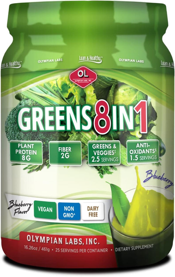 Olympian Lab Greens Protein 8 In 1, 388 Gram