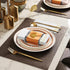 Sociaooil 100Pack Disposable Paper Napkins, Dinner Napkins with Gold Trim for Guests, Paper Hand Towels for Bathroom