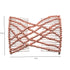 LOVEF 2pcs Fashion Magic Beaded Elasticity Double Hair Comb Clip - Stretchy Women Hair Accessories
