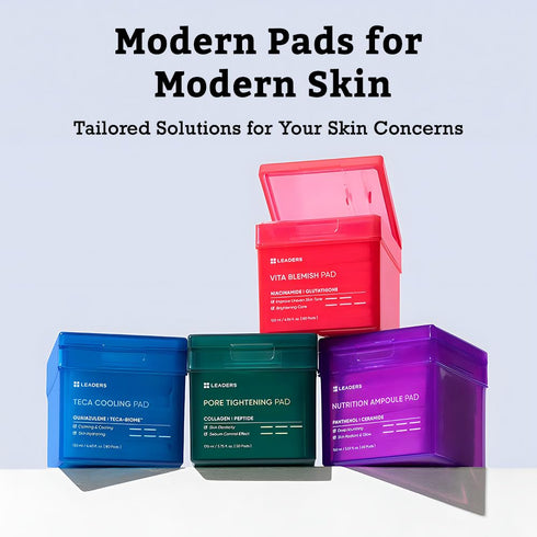 Leaders Vita Blemish Pad - Targeted Solution for Blemish Spots | 80 Pads x 120ml | Vegan-Certified Gentle Formula