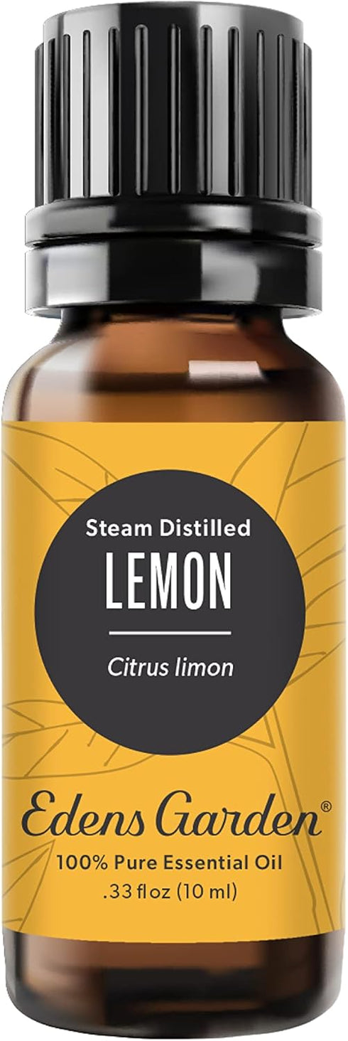 Edens Garden Lemon - Steam Distilled Essential Oil, 100% Pure Therapeutic Grade (10 ml)