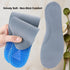1 Pair Blue Silicone Gel Reusable Honeycomb Full Length Non Slip Comfort Sports Insole, Air Cushion Damping Shoe Pad