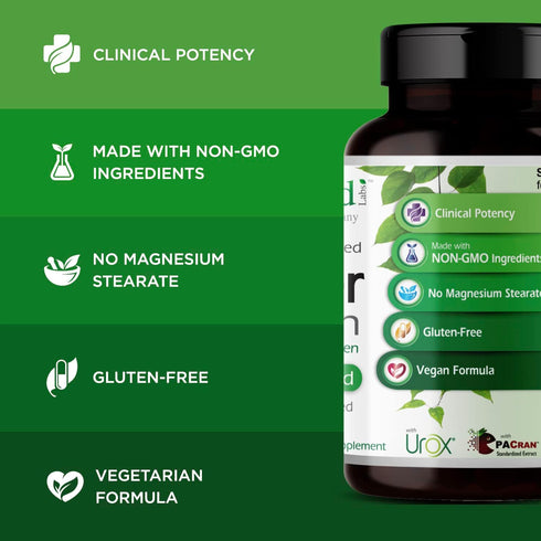 EMERALD LABS Bladder Health Supplement - Cranberry Extract with Pumpkin Seed & Horsetail, 60 Vegetable Capsules