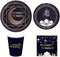 ISLAMIC HOLIDAY DECOR Ramadan Mubarak Disposable Dinner Set for 8 - Plates, Cups, Napkins -