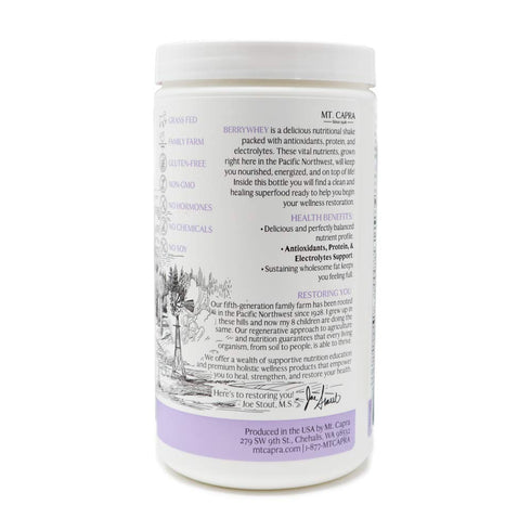 Mt. Capra Since 1928 Pacific Northwest BerryWhey - Non-GMO Meal Replacement Shake with Blueberries, 14.1 Ounces
