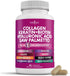 Collagen Pills 1000mg, Biotin 10000mcg, Keratin 2500mg, Hyaluronic Acid - Hair Skin Nails Vitamins, 90 Count