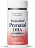 Best Nest Wellness Mama Bird Prenatal DHA Vitamin, 500 mg Triglyceride Fish Oil, Easy to Swallow Lemon Flavor, 60 Ct