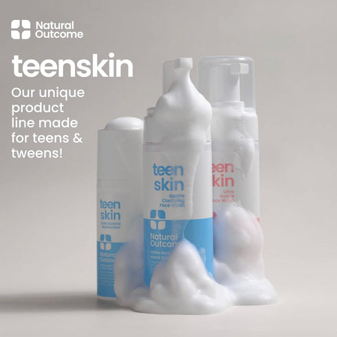 Teen Skin Face Wash Duo - Gentle Foaming Daily Face Wash for Boys & Girls, Non-toxic Ingredients (Two 5 oz Bottles)