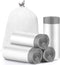 CHARMOUNT Drawstring 4 Gallon Trash Bags, Small Unscented Garbage Bags, 60 Count