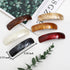 Retro Acrylic Hair Clips Set - 6 Large Automatic Barrettes and Clasps for Thick Hair in 6 Colors for Women and Girls
