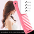 KONSLMS Wide Tooth Detangling Comb, Premium Durable Large Pink Comb for Curly, Long, and Wet Hair