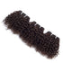 Peruvian Virgin Hair Short Kinky Curly Human Hair Weave Bundles - 3 Bundles 6 inches with 1 Small Closure