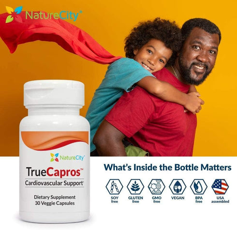 True-Capros Amla Fruit Extract Supplement, Polyphenol Antioxidant Power, 30 Veggie Capsules, Non-GMO Vegan