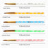 Nail Art Clean Up Brushes, 5 Pcs Painting Brushes for Nails with Flat/Oval/Fine Angled Gel Nail Brushes for Cleaning