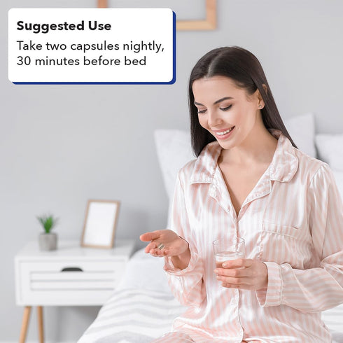 LifeSeasons Rest-ZZZ Melatonin Free - Sleep Support Supplement for Calming Nervous System, 60 Capsules