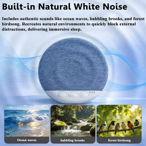Under Pillow Speaker for Sleeping, Mini Bone Conduction Bluetooth Sleep Aid, Stereo Bass, Volume Control, TF Card