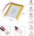YTKavq 3.7V 1300mAh 425060 2P 2.0mm Battery Lithium Polymer Ion Rechargeable Li-ion Li-Po Battery with PH Pitch