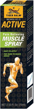 TIGER BALM Active Muscle Spray, 2.53 fl. oz., Muscle Rub and Analgesic Spray for Soreness and Discomfort