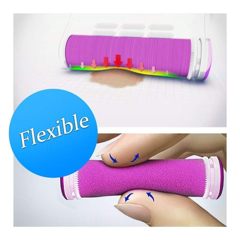 Pack 4 Emjoi Micro-Pedi Compatible SoftFLEX Technology Refill Rollers (Extra Coarse)