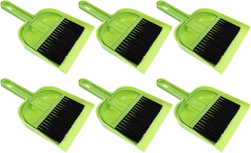 Healifty Cleaning 6 Sets Dustpan Hand Broom and Shovel - Small Broom Dustpan Set and Brush Set