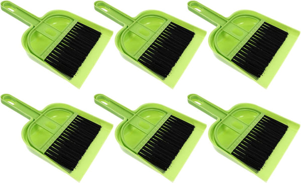 Healifty Cleaning 6 Sets Dustpan Hand Broom and Shovel - Small Broom Dustpan Set and Brush Set