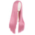 MapofBeauty 28 Inch/70 cm Women Long Straight Synthetic Wig, Special Light Hot Pink