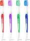 4 Pack Braces Brushes for Teeth, Orthodontic Toothbrush with Interproximal Head, Double Ended Soft Bristles