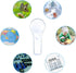 24 Pack Mini Plastic Magnifier, Handheld Reading Glasses 5X and 15X for Kids & Outdoor Science