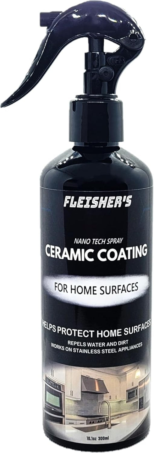 FLEISHER'S Ceramic Coating Spray for Home Surfaces, Hydrophobic Nano Technology for Kitchen and Bathroom Protection