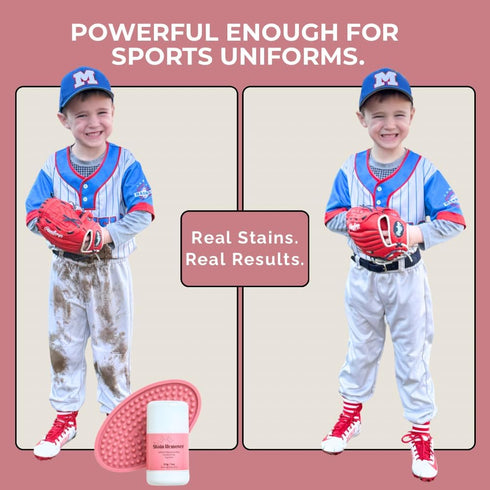Marys Non Toxic Stain Remover Stain Stick with Scrub Base, Natural Refillable Laundry Stain Remover, Baby Stain