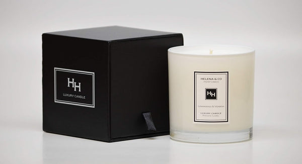 HH Lemongrass & Verbena Luxury Candle/Designer Scented/Infused with Essential Oils/ 80 HR Burn