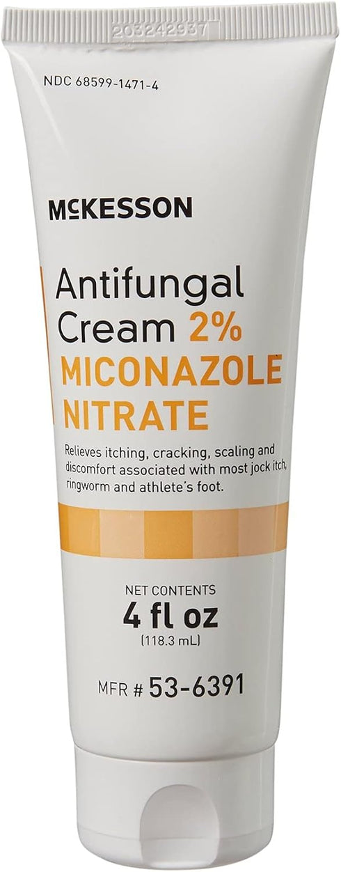 McKesson Antifungal Cream, 2% Miconazole Nitrate, 4 oz., Relieves Jock Itch & Athlete's Foot