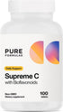 PureFormulas Supreme C with Bioflavonoids - 100 Tablets | 1000 mg Vitamin C & Immune Support