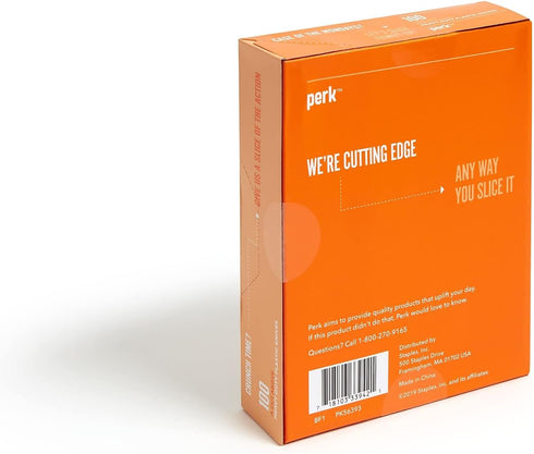 Perk Polystyrene Knife, Heavy-Weight, Black, 100/Pack (PK56393)
