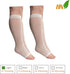 HealthyNees 2 8-15 mmHg Pair Sheer Compression Leg Calf Shin Thin Open Toe Socks
