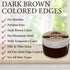 OKAY COLORED EDGES DARK BROWN .5 oz / 15 ml